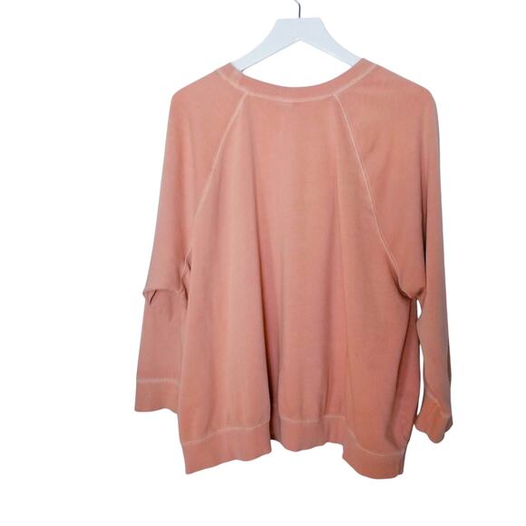 Easy Vintage Graphic Sweatshirt "All Things Are Connected" Apricot Butter - 3X - Picture 5 of 9